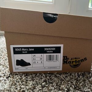 Dr. Martens Black 8065 Virginia Mary Jane Shoes